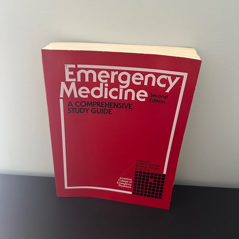 EMERGENCY MEDICINE A COMPREHENSIVE STUDY GUIDE TEXTBOOK 2ND EDITION